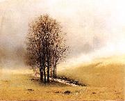 Stanislaw Witkiewicz Springtime fog. oil painting on canvas